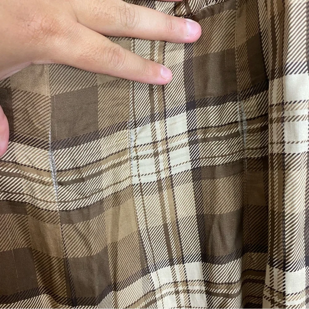 Maison Amory The Charmed Jumpsuit Brown Plaid Size 2XL‎ XXL - Picture 6 of 10